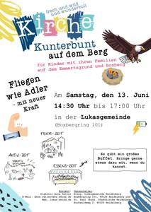 Quelle: Evangelische Lukasgemeinde Heidelberg, Canva-Bilder; Logo Kirche Kunterbunt
